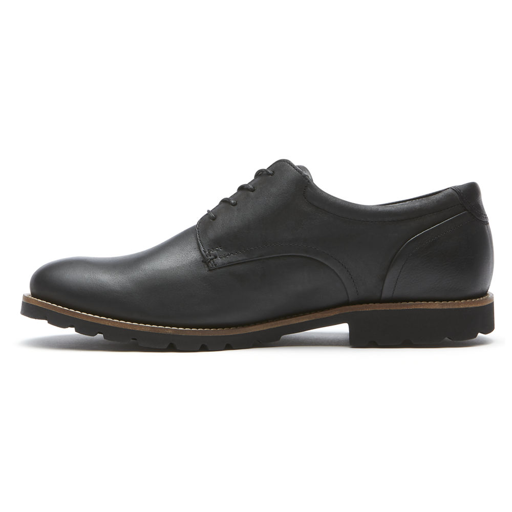 Rockport Mens Oxfords Black - Sharp & Ready Colben - UK 736-XGQJRP